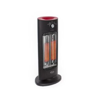 Argoclima 191070203 stufetta elettrica Interno Nero, Rosso 800 W Riscaldatore di ambienti elettrico al quarzo Carbonio