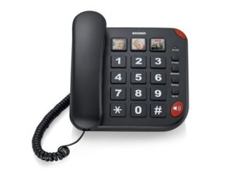 Brondi BRAVO 15 Telefono analogico Identificatore di chiamata Nero Telefono a filo