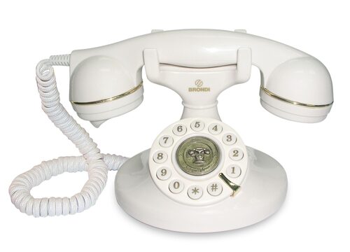 Brondi Vintage 10 Telefono analogico Bianco Telefono a filo