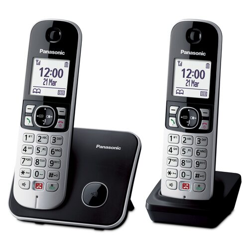 Panasonic Telefono cordless digitale KX-TG6852 Cordless DUO