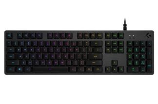 Logitech G G512 CARBON LIGHTSYNC RGB Mechanical Gaming Keyboard with GX Brown switches tastiera USB QWERTY Italiano Carbonio con filo GAMING