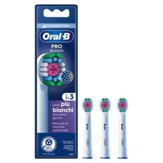 Oral-B Testine Di Ricambio Pro 3D White, 3 Testine Acc.Igiene orale