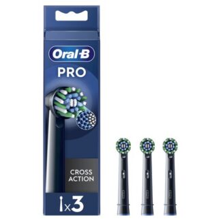 Oral-B Testine Di Ricambio Pro Cross Action Black, 3 Testine Acc.Igiene orale