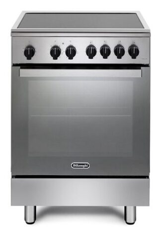 De’Longhi DMX 64 INL cucina Elettrico Piano cottura a induzione Nero, Acciaio inox 60Lx60P Forno elett.