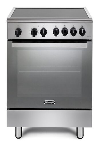 De’Longhi DMX 64 INL cucina Elettrico Piano cottura a induzione Nero, Acciaio inox 60Lx60P Forno elett.
