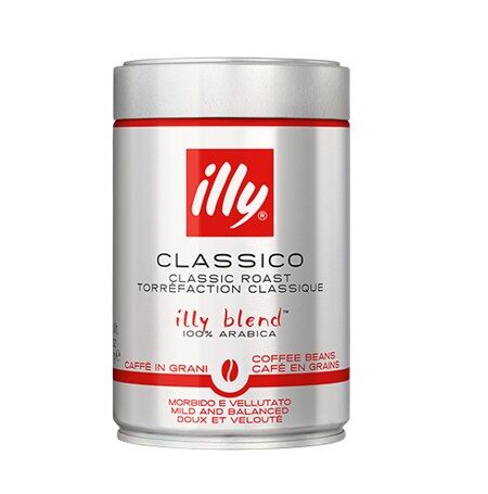 Illy Barattolo da 250g di caffè in grani Tostato CLASSICO