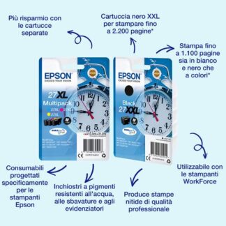 Epson Alarm clock Singlepack Black 27 DURABrite Ultra Ink