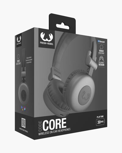 Fresh 'n Rebel Code Core Auricolare Wireless A Padiglione Musica e Chiamate USB tipo-C Bluetooth Grigio Bluetooth con mic.