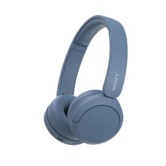 Sony Cuffie Bluetooth wireless WH-CH520 - Durata della batteria fino a 50 ore con ricarica rapida, stile on-ear - Blu Bluetooth con mic.
