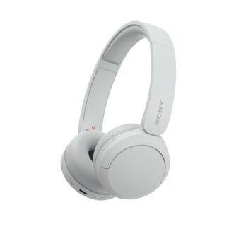 Sony Cuffie Bluetooth wireless WH-CH520 - Durata della batteria fino a 50 ore con ricarica rapida, stile on-ear - Bianco Bluetooth con mic.