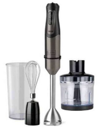Black & Decker BXHBA1200E Frullatore ad immersione 1200 W Nero, Trasparente Mixer a immersione