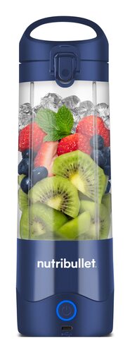 NutriBullet Portable – Mini Frullatore Compatto e Portatile, Ricaricabile USB-C, Smoothie Maker, Blu (NBP003NBL) Frullatore