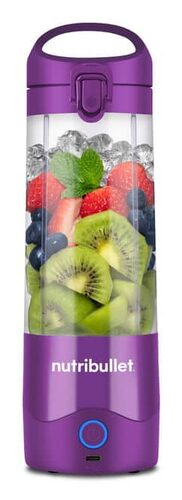 NutriBullet Portable – Mini Frullatore Compatto e Portatile, Ricaricabile USB-C, Smoothie Maker, Viola (NBP003PU) Frullatore