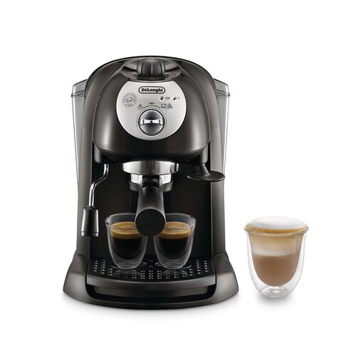 De’Longhi EC201CD.B - Macchina da Caffè Manuale Espresso e Cappuccino, Polvere e Cialde E.S.E., 1L, 1100W, Nero Espresso manuale