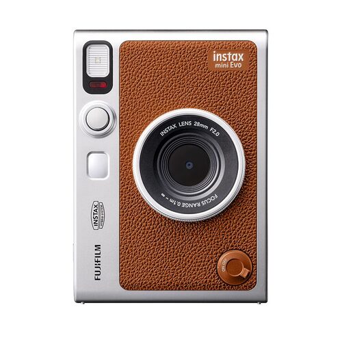 Fujifilm Instax Mini Evo 1/5" 2560 x 1920 Pixel CMOS Marrone, Argento fotocam. istantanea