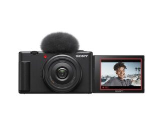 Sony Vlog camera ZV-1F di | Fotocamera digitale (schermo orientabile, video in 4K, slow motion, funzionalità per vlog) - Nera Fotocamera Vlogger