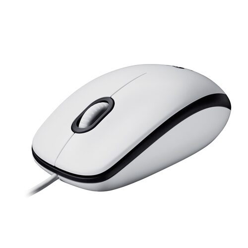 Logitech M100 mouse a filo (bianco) Mou ottici con filo
