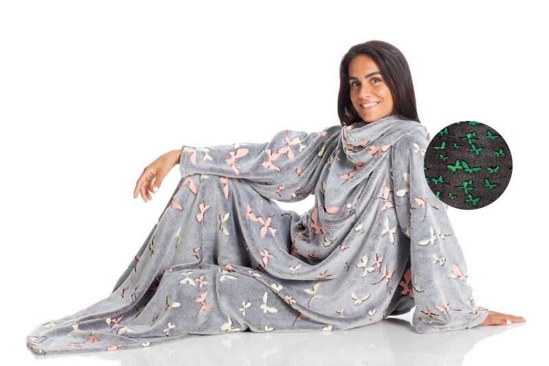 Kanguru Deluxe Glow Butterflies Coperte