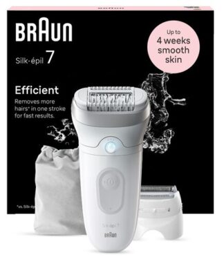 Braun Silk-épil 7 7-041 Grigio, Bianco Epilatore