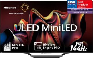 Hisense 65U79NQ TV 165,1 cm (65") 4K Ultra HD Smart TV Wi-Fi Nero 500 cd/m² 60"4K SMART