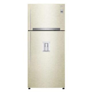 LG GTF744SEPED Frigorifero doppia porta, Classe E, 509L, Wi-Fi, Dispenser acqua, Sabbia 2P oltre 70 cm.