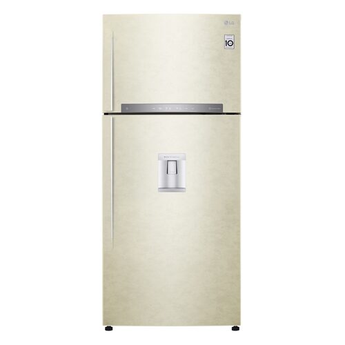 LG GTF744SEPED Frigorifero doppia porta, Classe E, 509L, Wi-Fi, Dispenser acqua, Sabbia 2P oltre 70 cm.