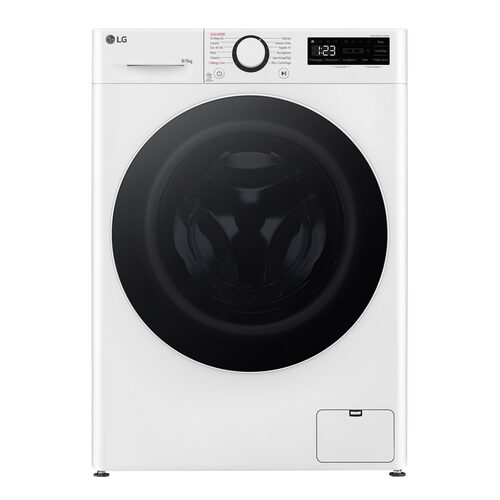 LG D2R5S09TSWW Lavasciuga slim 9/5kg AI DD, Classe E, 1200 giri, TurboWash 360, Vapore Lavasciuga stretta