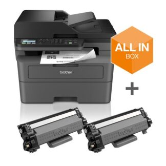 Brother MFC-L2827DWXL stampante Laser A4 BOX 2 TONER INCLUSI multif.A4 IJ 4in1 WF