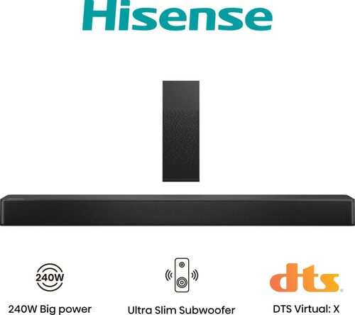 Hisense HS2100 Nero 2.1 canali 240 W Soundbar