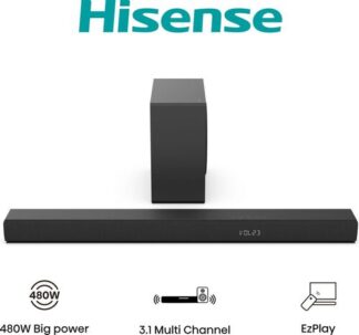 Hisense HS3100 Nero 3.1 canali 480 W Soundbar