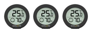 Explore Scientific WSH0008 Interno Igrometro elettronico Nero Igro/termometro