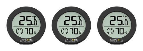 Explore Scientific WSH0008 Interno Igrometro elettronico Nero Igro/termometro