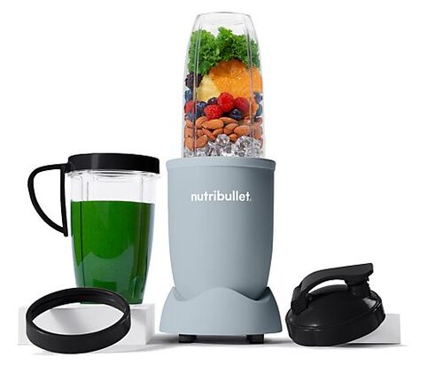 NutriBullet Pro – Frullatore Compatto e Potente, Estrattore di Nutrienti, Smoothie Maker, 900W, Azzurro Opaco (NB907MASL) Frullatore