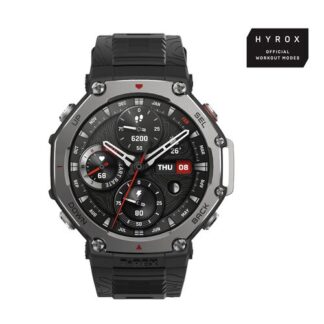 Amazfit T-Rex 3 3,81 cm (1.5") AMOLED 48.5 mm Digitale 480 x 480 Pixel Touch screen Nero Wi-Fi GPS (satellitare)