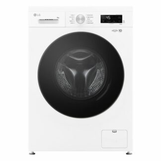 LG F4NX1009NWB Lavatrice smart 9kg, Classe A, 1400 giri, 6 Motion, Allergy Care, Bianca Frontale 9 kg.