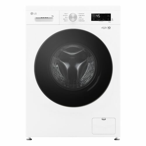 LG F4NX1009NWB Lavatrice smart 9kg, Classe A, 1400 giri, 6 Motion, Allergy Care, Bianca Frontale 9 kg.