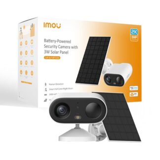 Imou Cell GO KIT 2K (3MP) Telecamera Wi-Fi Esterno/Interno Batteria Senza Fili, Rilevamento PIR/Umano, Visione Notturna a Colori, Audio Bidirezionale con Voce Personalizzata, IP65, Include Pannello solare e cavo prolunga Smart Home