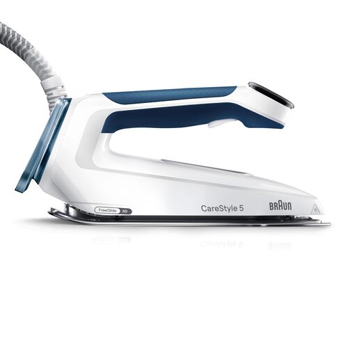 Braun CareStyle 5 - Ferro da stiro con caldaia, Manico ergonomico certificato, 2400W, 2L, Blu (IS5245BL) Ferro con caldaia