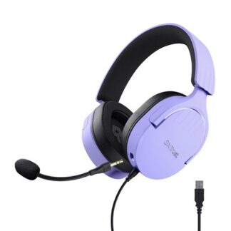 Trust GXT 490P FAYZO Auricolare Cablato A Padiglione Gaming USB tipo A Nero, Viola PC GAMING
