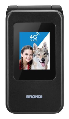 Brondi 10281080 cellulare 7,11 cm (2.8") Nero, Metallico Telefono cellulare basico GSM Easy USE