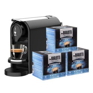 Bialetti BUNDLE GIOIA PLUS NERO+48CAPS Bialetti