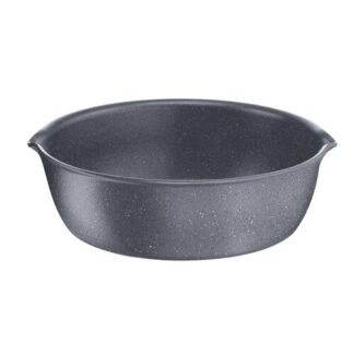 Lagostina Ingenio Mineralis Green Padella Multiuso Ø 26 cm, Padella in Alluminio 100% Riciclato, per Gas, Forno e Induzione, con Indicatore di Cottura, Utilizzabile con Manico Amovibile