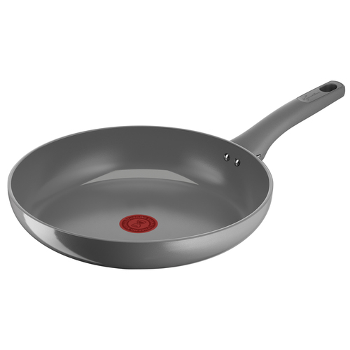 Lagostina Risorsa Padella 30 cm, Rivestimento in Ceramica Antiaderente, Scorrevolezza Ottimale, Thermo-Signal, Induzione