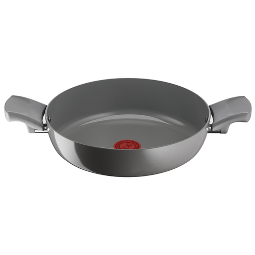 Lagostina Risorsa Casseruola semifonda 26 cm, Rivestimento in Ceramica Antiaderente, Scorrevolezza Ottimale, Thermo-Signal, Induzione