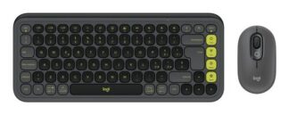 Logitech POP Icon Combo tastiera + Mouse Bluetooth (Grafite, Verde)