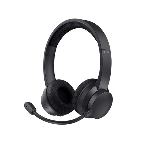 Trust Ayda Auricolare Con cavo e senza cavo A Padiglione Musica e Chiamate USB tipo-C Bluetooth Nero Bluetooth con mic.