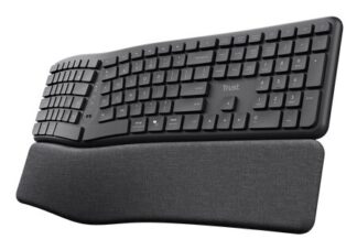 Trust Keyra Tastiera wireless multi-dispositivo ergonomica Desktop wireless