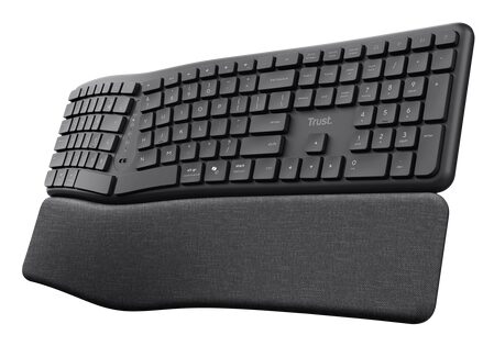 Trust Keyra Tastiera wireless multi-dispositivo ergonomica Desktop wireless