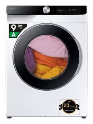 Samsung WW90DG6G94LKU3 lavatrice Caricamento frontale 9 kg 1400 Giri/min Bianco Front.Stretta 9Kg