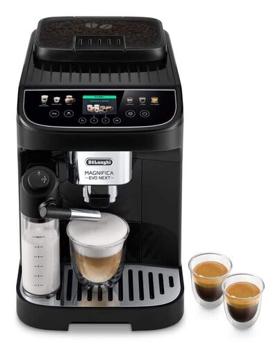 De’Longhi Magnifica Evo Next - Macchina Automatica per Caffè in Chicchi, Cappuccino, 10 Bevande, Nero (ECAM310.60.B) Espresso automatica